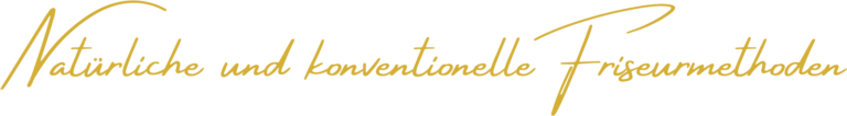 Slogan natürliche und konventionelle Friseurmethoden